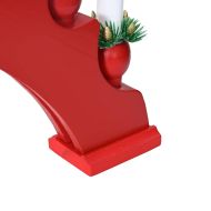 Коледен свещник с 10 LED свещи 3 pcs Червено 47 x 5 x 29 см