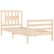 Рамка за легло с табла Single масивна дървесина