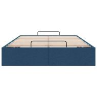 Османска рамка за легло без матрак, cиня, 120x190 см, плат