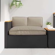 Комплект възглавници за палет 3 pcs Таупе 120 x 80 x 12 cm