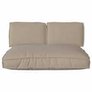 Комплект възглавници за палет 3 pcs Таупе 120 x 80 x 12 cm