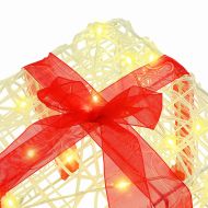 Кутия за подарък 3 pcs Топло бяло 20 x 20 x 20 см Акрил