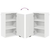 Комплект мебели за баня с чекмедже Бяло Инженерно дърво, Метал