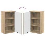 Комплект мебели за баня Сонома дъб Инженерно дърво, Метал