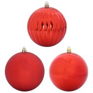 Комплект коледни топки 4 pcs Червено Пластмаса