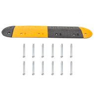 Ограничител на скоростта, жълто и черно, 226x32,5x4 см, каучук