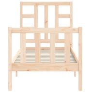 Рамка за легло с табла Small Single дърво масив