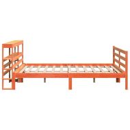 Рамка за легло без матрак, восъчнокафяв, 180x200 см, бор масив