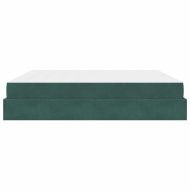 Рамка за легло Тъмнозелено 200 x 200 cm Кадифе