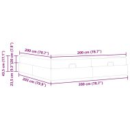 Рамка за легло Тъмнозелено 200 x 200 cm Кадифе