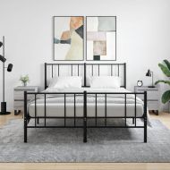 Нощни шкафчета 2 бр сив сонома 40x35x50 см инженерно дърво