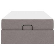 Рамка за легло с матрак Таупе 90 x 190 cm текстил