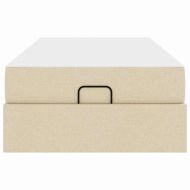 Рамка за легло с матрак Крем 90 x 190 cm текстил