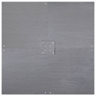 Основа за чадър Тъмен сив дървесен вид 100 x 100 x 4 см Стомана