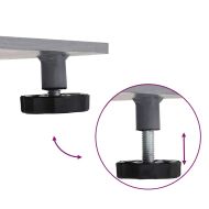 Основа за чадър Тъмен сив дървесен вид 100 x 100 x 4 см Стомана