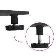 Основа за чадър Черно 100 x 100 x 4 см Стомана