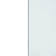 Стъклена подложка за камина, правоъгълна, 80x50 см