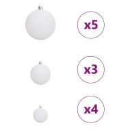 Изкуствена коледна елха с подсветка Черно 150 cm ПВЦ