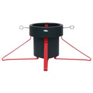 Стойка за коледна елха, зелено и червено, 46x46x19 см