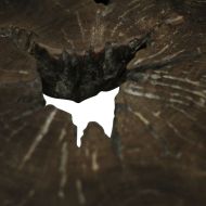 Кафе маса, естествен тик, 80x70x38 cм