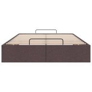 Османска рамка за легло без матрак, тъмнокафява, 120x190см плат