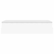 Османска легло с матрак, бяло, 90x200 см, изкуствена кожа