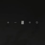 Стенен абсорбатор, 60 см, стомана и закалено стъкло, черен