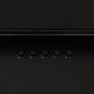 Стенен абсорбатор, 60 см, инокс и закалено стъкло, черен