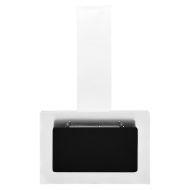 Стенен абсорбатор, 60 см, инокс и закалено стъкло, сребрист