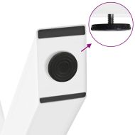 Крака за трапезна маса, X-образни, 2 бр., бели, 50 x (72-73) см, стомана