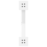 Крака за трапезна маса, X-образни, 2 бр., бели, 57 x (72-73) см, стомана