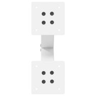 Крака за масичка за кафе, X-образни, 2 бр., бели, 28 x (42-43) см, стомана