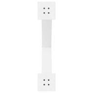 Крака за трапезна маса, X-образни, 2 бр., бели, 80x(72-73) см, стомана