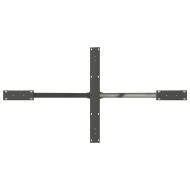 Крак за трапезна маса с форма на паяк, антрацит, 150x78x(72-73) см, стомана