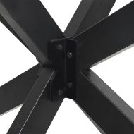 Крак за трапезна маса с форма на паяк, антрацит, 150x78x(72-73) см, стомана