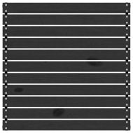 Градински лаундж комплект, 3 части, черен, бор масив