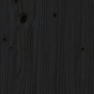 Рамка за легло с табла черна Double масивно дърво