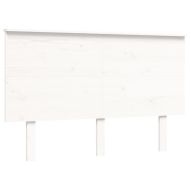 Рамка за легло с табла бяла Small Double масивна дървесина