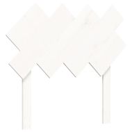 Рамка за легло с табла бяла Single масивна дървесина