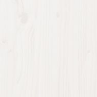 Рамка за легло с табла без матрак, бяла, 90x190 см