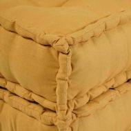 Модулен диван 2 pcs Жълто 140 x 70 x 36 см текстил