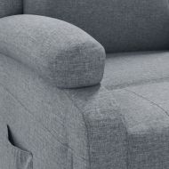 Реклайнер стол, светлосив, текстил