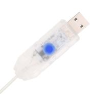 Изскачаща изкуствена коледна елха с 50 LED светлини бяла 120 см