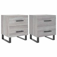 Нощни шкафчета 2 бр сив сонома 40x35x47,5 см инженерно дърво