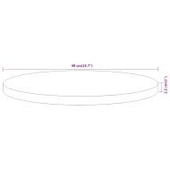 Плот за маса, Ø40x2,5 см, кръгъл, акациево дърво масив