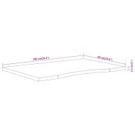 Плот за бюро, 100x60x2,5 см, правоъгълен, масивно дърво акация