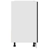 Долен шкаф за мивка черен дъб 80x46x81,5 см Ламинирано дърво