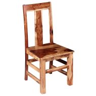 Трапезни столове, 2 бр, масивно акациево дърво