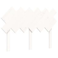 Рамка за легло с табла бяла Double масивно дърво