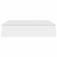 Османска легло с матраци, бяло, 200x200 см, изкуствена кожа